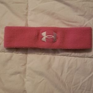 Pink Under Armour Sweat Band